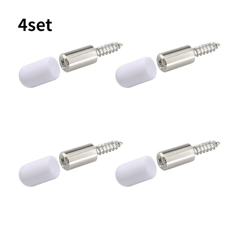 4/10Pcs Cross Self-tapping Screw with Rubber Sleeve Cabinet Laminate Support Wardrobe Shoe Cabinet Laminate Fixing Screws