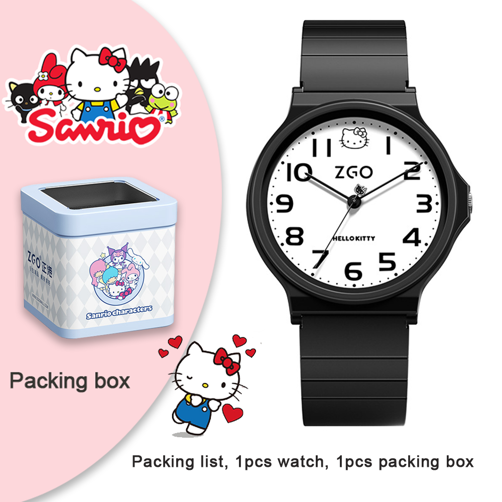 Đồng hồ sanrio hello kitty đích thực 100% cho trẻ em gái dây đeo mềm thời trang đồng hồ chống nước đồng hồ thạch anh chống trầy xước đồng hồ đeo tay dễ thương cho trẻ em đồng hồ trẻ em đồng hồ điện tử quà tặng sinh nhật 8522