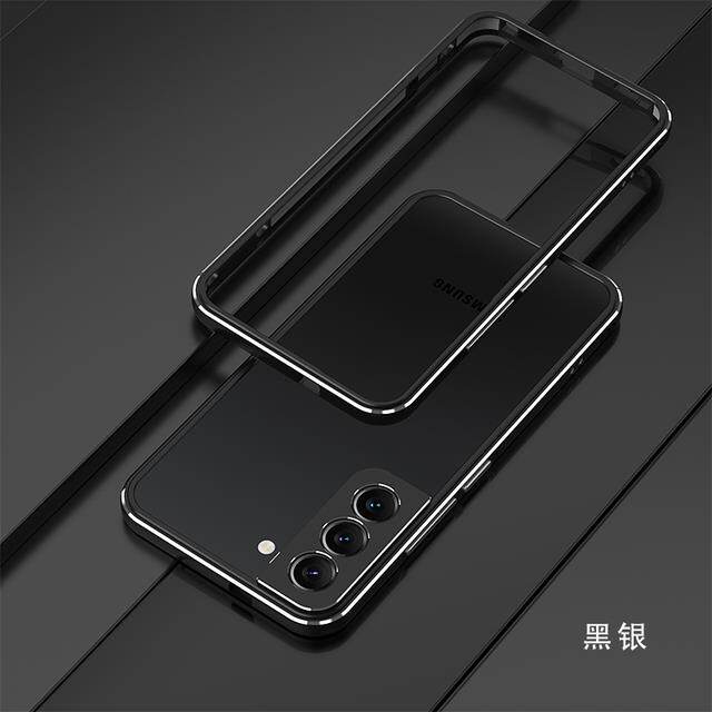 Luxury Bumper Case For Samsung Galaxy S22 Ultra Aluminum Metal Frame for Samsung S22 Plus lens protective film Phone Case