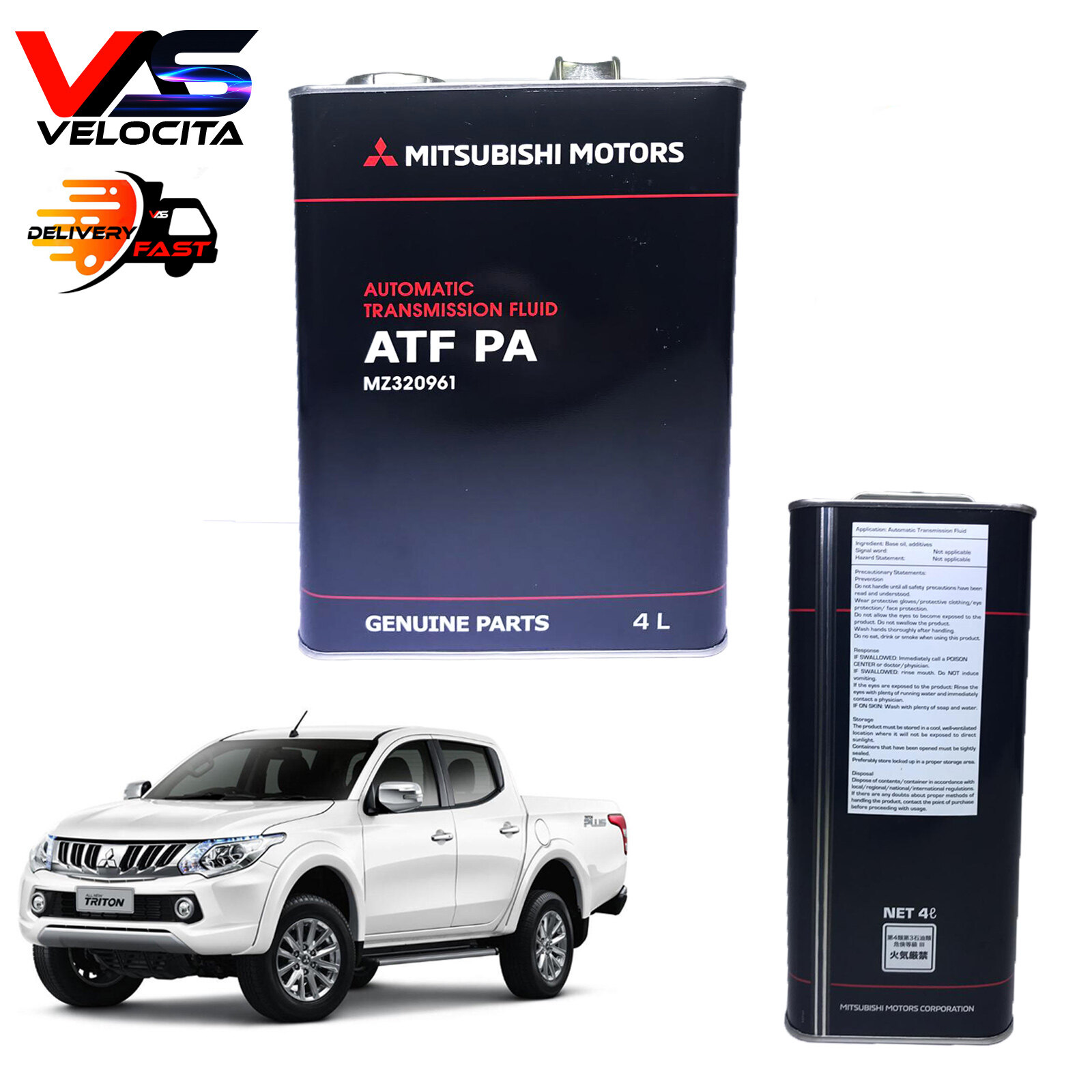MITSUBISHI ATF PA AUTO TRANSMISSION FLUID TRITON 2015+ KL1T KL3T ...
