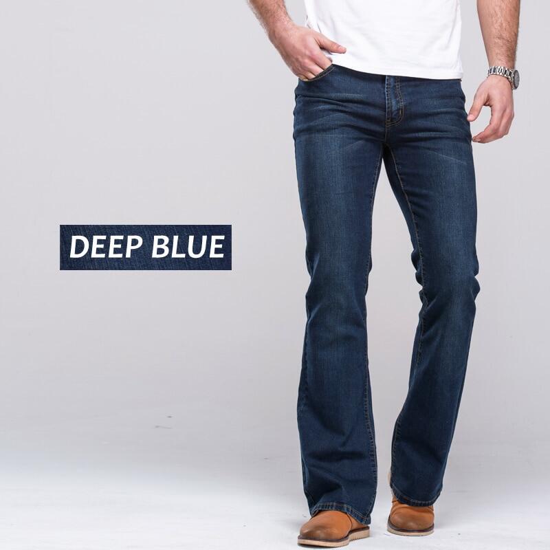 SUNAIS【Free Shipping + Flash Deal】 Mens Boot Cut Jeans Slightly Flared