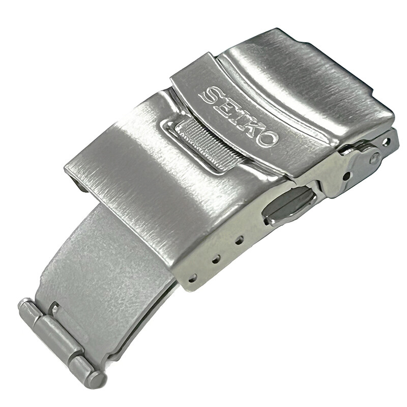 Folding Buckle for Seiko Watch Band 18mm 20mm 22mm Watches Accessories Double Push Button Stainless Steel Clasp with Buckle