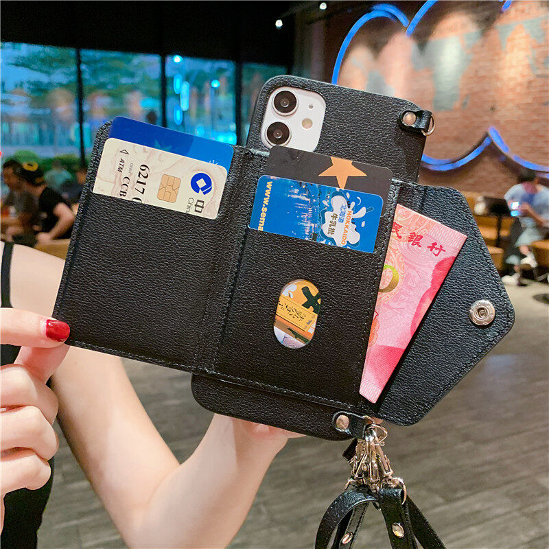 Multi-function Wallet Phone Case For Xiaomi Redmi Note 9 Redmi Note 8 Pro Redmi Note 9 Pro Redmi Note 5 Pro Redmi Note 7 Redmi Note 8 Women's Fashion Classic Leather Cross body Card Bag Back Cover