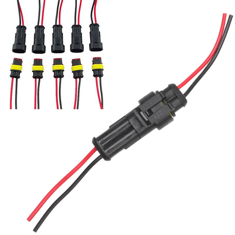 Bộ Dây Cắm Phích Cắm Đầu Nối Điện Chống Nước Tự Động Cho Xe Hơi 5X2 Chốt, Mới