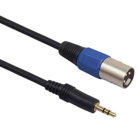 ELEC 351330 3.5 มิลลิเมตรแจ็คปลั๊กสเตอริโอตัวผู้สายต่อ TO ไมโครโฟนเสียง XLR 3 ขาแจ็ค XLR ชายสำหรับ HDTV DVD MP3 สีดำ - INTL ELEC 351330 3.5 มิลลิเมตรแจ็คปลั๊กสเตอริโอตัวผู้สายต่อ TO ไมโครโฟนเสียง XLR 3 ขาแจ็ค XLR ชายสำหรับ HDTV DVD MP3 สีดำ - INTL