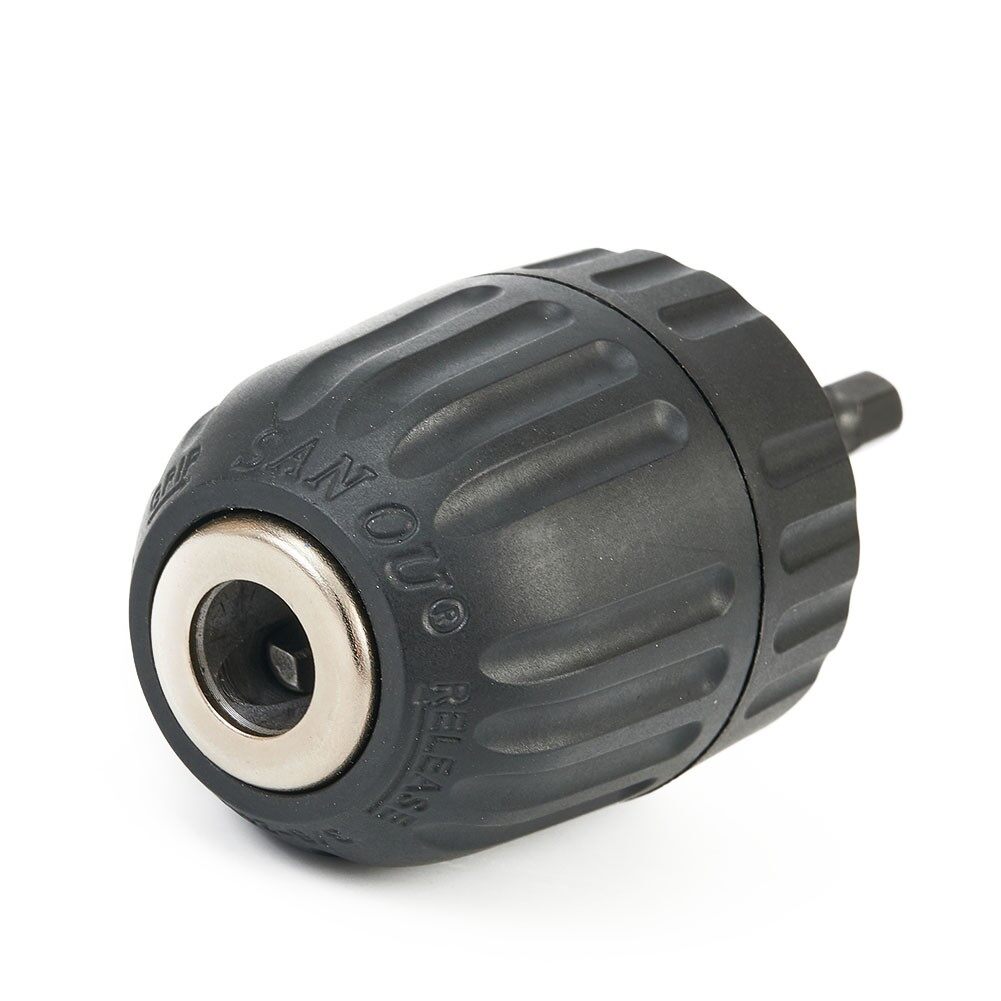 Keyless Drill Bit Chuck Quick Change Hex Shank Driver For Impact Wrench Socket Adaptor Converter