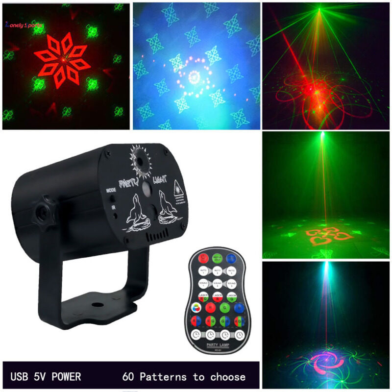 60 Hoa Văn Mini Đèn Sân Khấu Laser LED Hoa Văn Chiếu Đèn Cho Sinh Nhật Tiệc Cưới Thanh KTV Cô Đơn