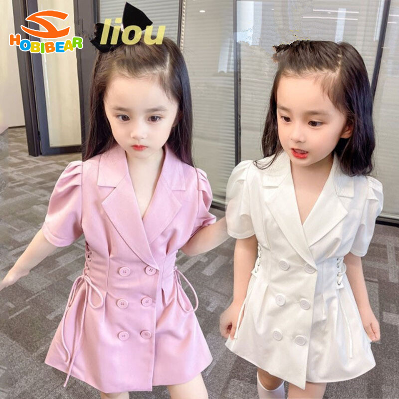 HOBIBEAR Girls short sleeve dress princess dress baby suit dress fashion dress skirt western dress