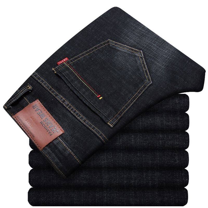 MARK BELT Denim Jeans Men Casual Classic Basic Straight Black Jeans For Men Business Pants jeans men regular fit Big Size 38