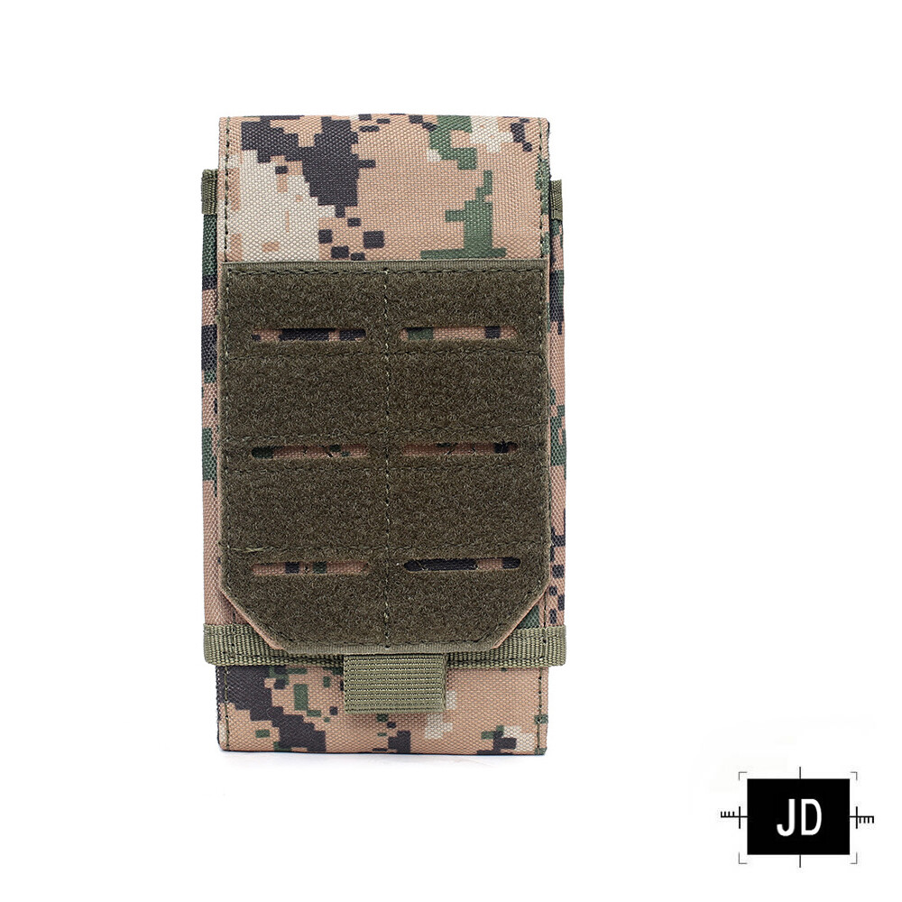 SINAIRSOFT Outdoor Tactical Molle Camo Waist Accessory Pouch EDC Laser Pouch Multifunctional Phone Case