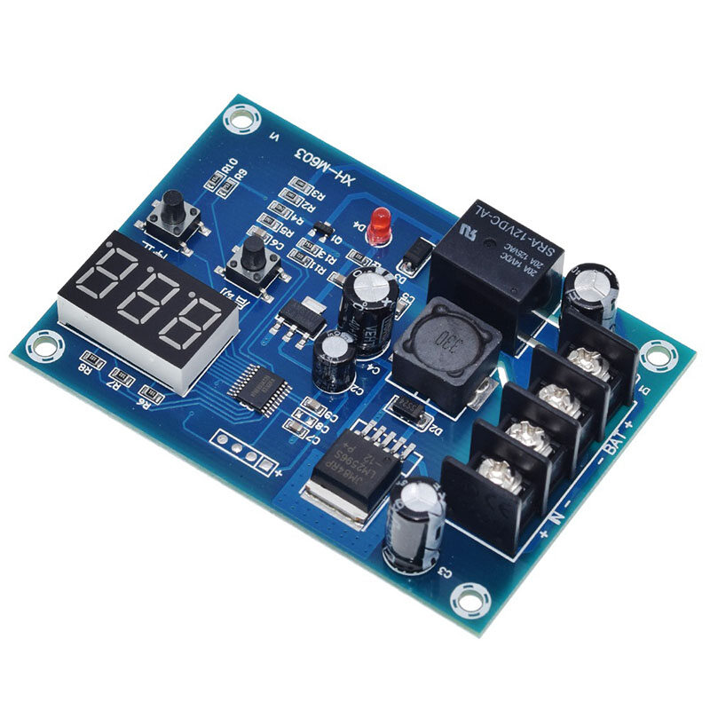XH-M603 Charging Control Module Digital LED Display Storage Lithium Battery Charger Control Switch Protection Board 12-24V
