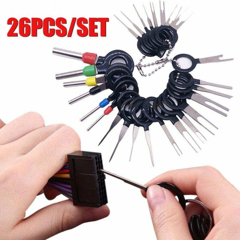 Car Terminal Removal Tool Electrical Wire Plug Connector Puller Release Key Pin Extractor Kit Auto Plug Car Repair Tools