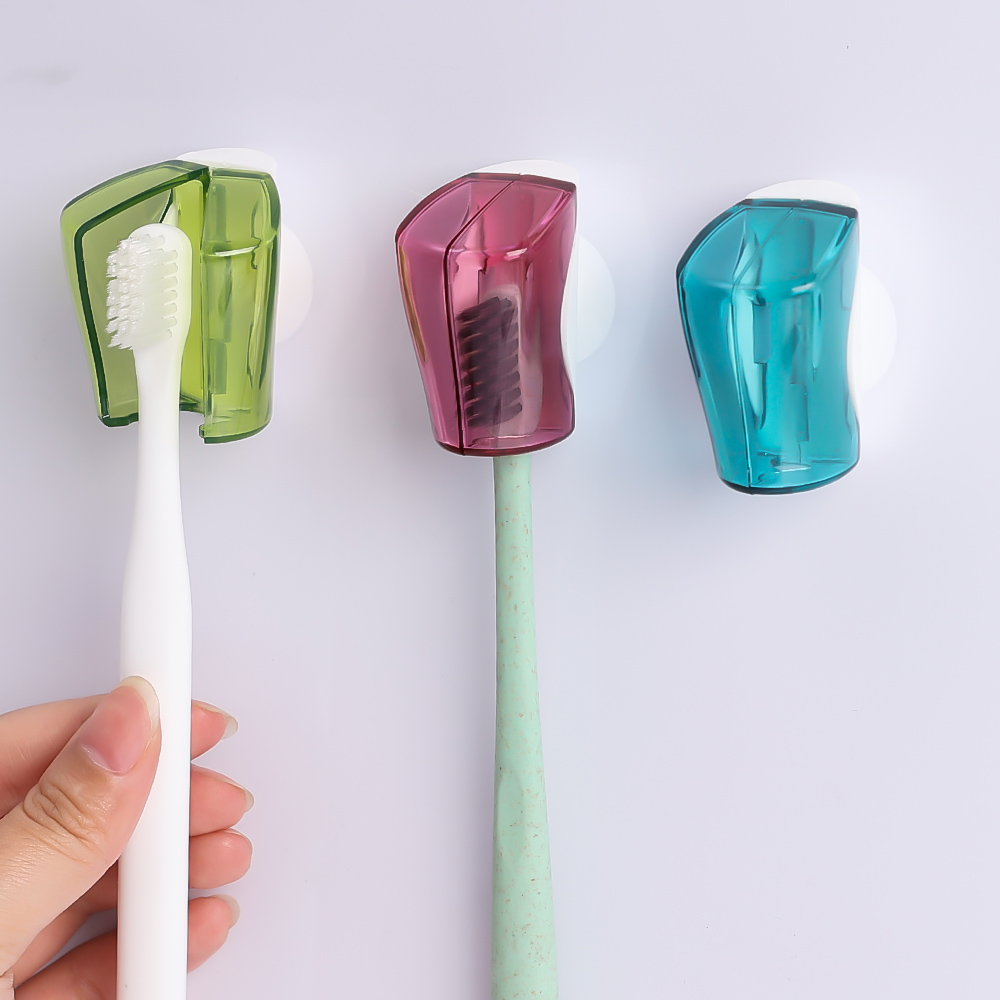 Suction Cup Dustproof Toothbrush Holder
