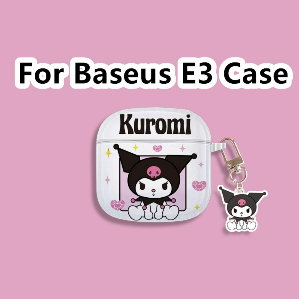 READY STOCK! For Baseus E3 Case Cartoon Transparent Alien Dogs for Baseus E3 Casing Soft Earphone Case Cover