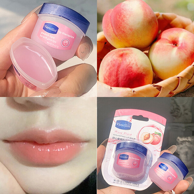 Rose Peach Lip Balm Moisturizing Lipstick Base Moisturizer Makeup Natural Plant Anti-Cracking Lip Care Petroleum Jelly Lip Balm