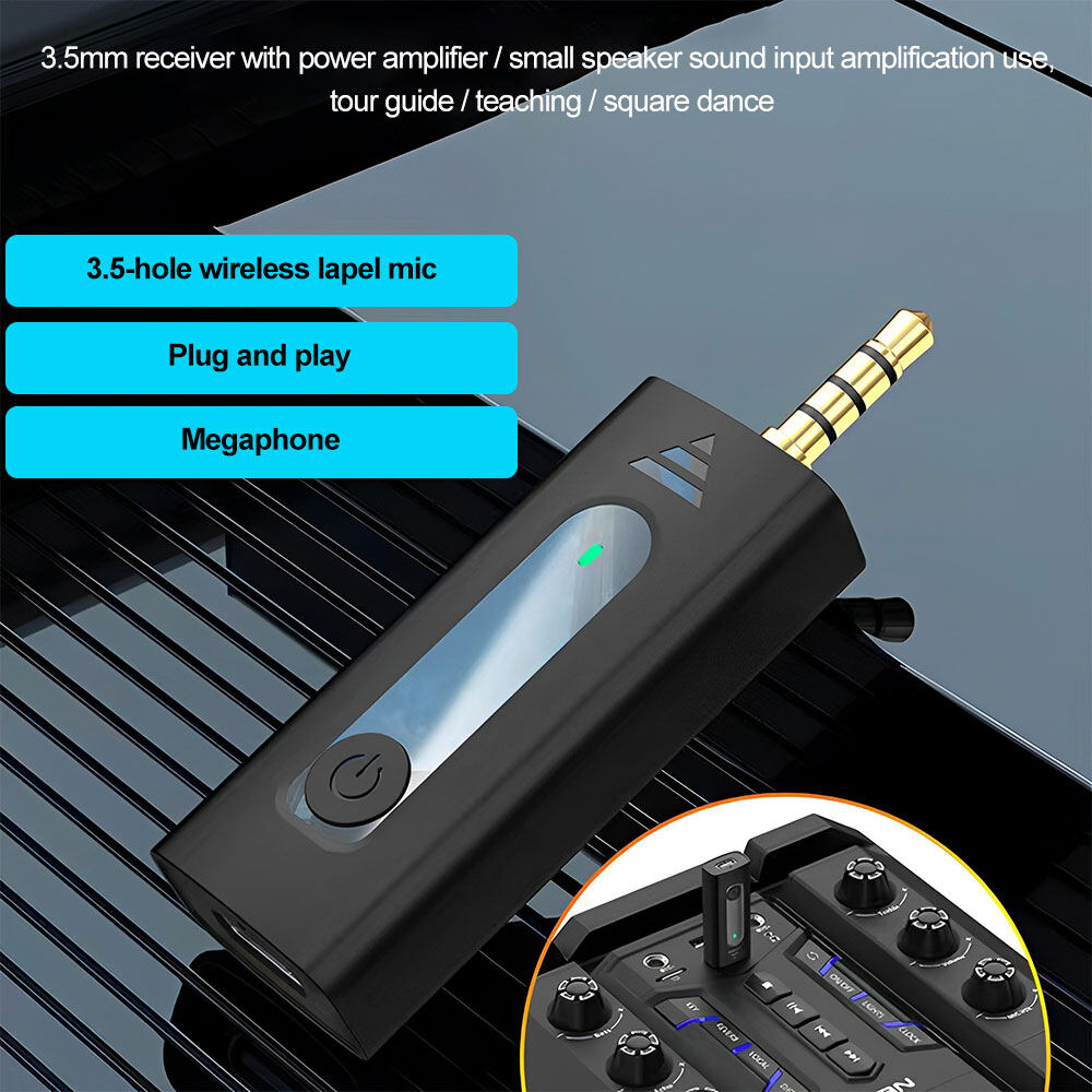 Micro dây chuyền 3.5Mm Cắm Phạm Vi Rộng Chuyên Nghiệp Không Dây Mini Micro cài ve áo ghi video Karaoke PC IOS Android Phỏng Vấn Cuộc Họp Âm Nhạc Ca Hát