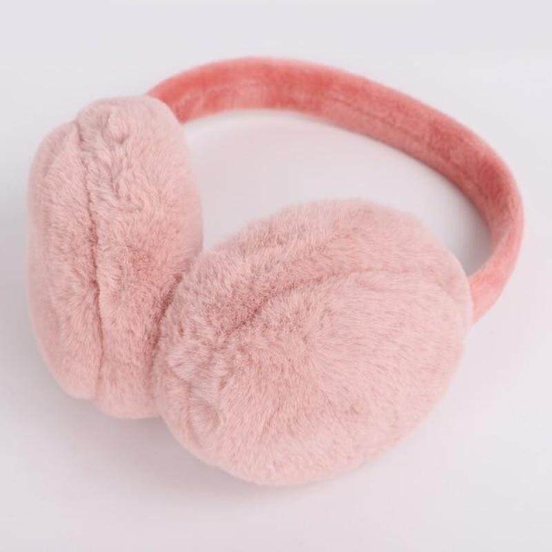Solid color childrens autumn and winter earmuffs warm and comfortable ski earmuffs boys and girls universal headphones kid warm