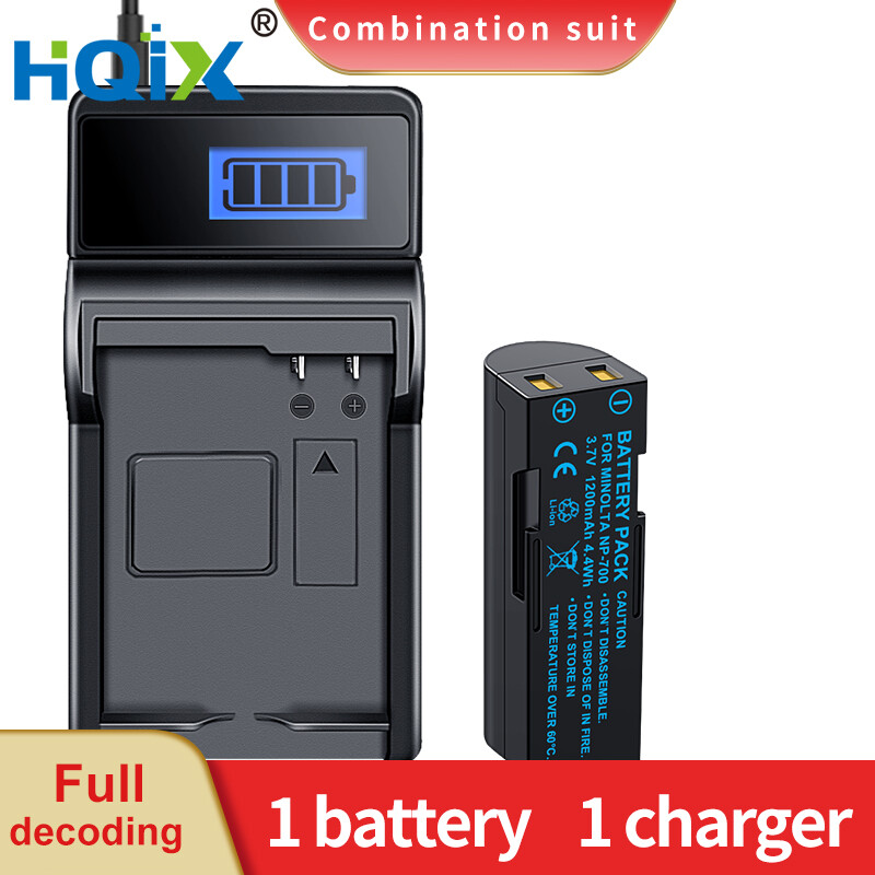 Hqix for minolta dg-x50-k dg-x50-r dg-x50-s dimage x50 x60 camera np-700 charger battery