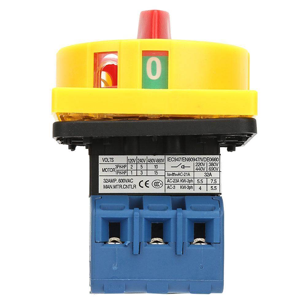 【Jianak】25A/32A Tải Ngắt Mạch Chuyển Đổi 3 Cực 2-Vị Trí Quay Cam ON-OFF Công Tắc Nguồn