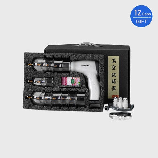 Electric Physiotherapy Jars Vacuum Hijama Cupping Glasses Therapy Set Ventosa Anticellulite Suction Cups Guasha Massage For Body