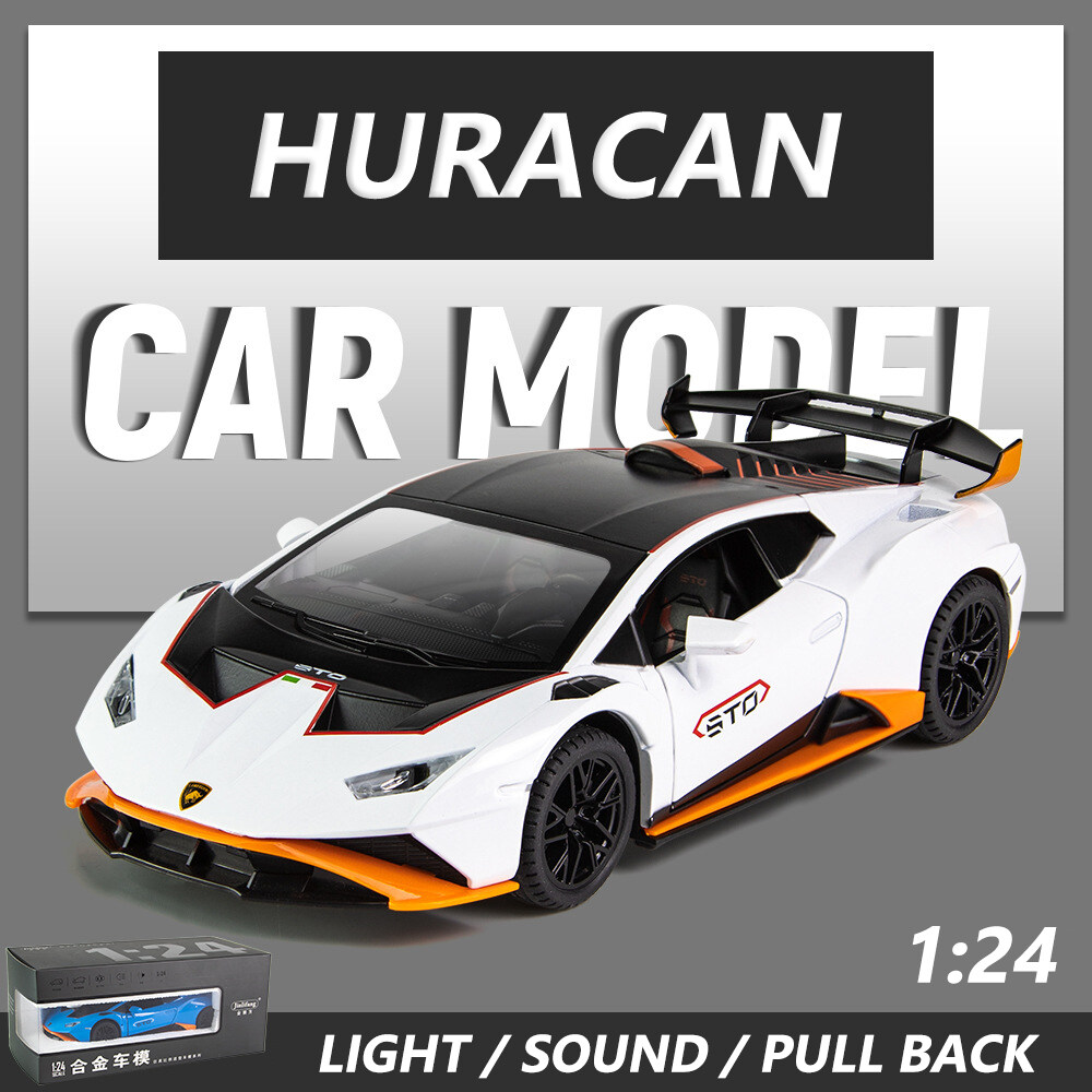 RUM】 Mô Hình Xe Hơi Hợp Kim Lamborghini Huracan Sto Tỷ Lệ 1:24 Đồ Chơi Xe  Hơi Đúc Hiệu Ứng Âm Thanh & Ánh Sáng Cho Bé Trai Đồ Chơi Trẻ Em