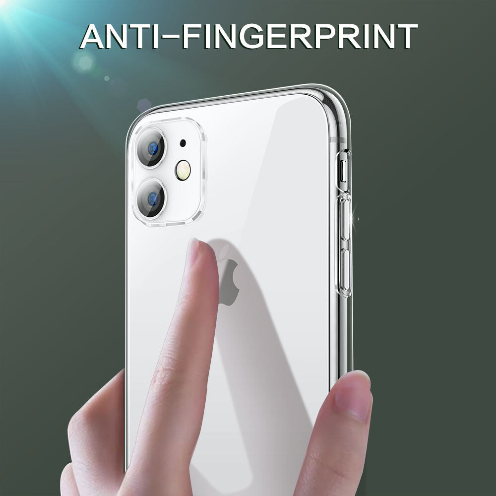 SmartDevil Glass Phone Case For iPhone 11 iPhone 12 iPhone xr Full Coverage Wireless charging anti-fingerprint Thin Clear Fashion Drop Protect