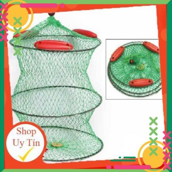 [Sale] Giỏ Đựng Cá 3 Tầng Có Phao Nổi Đi Câu