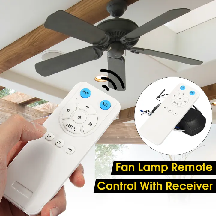 60m 175 265v Universal Ceiling Fan Lamp Remote Control W Receiver Complete Kit Lazada Singapore