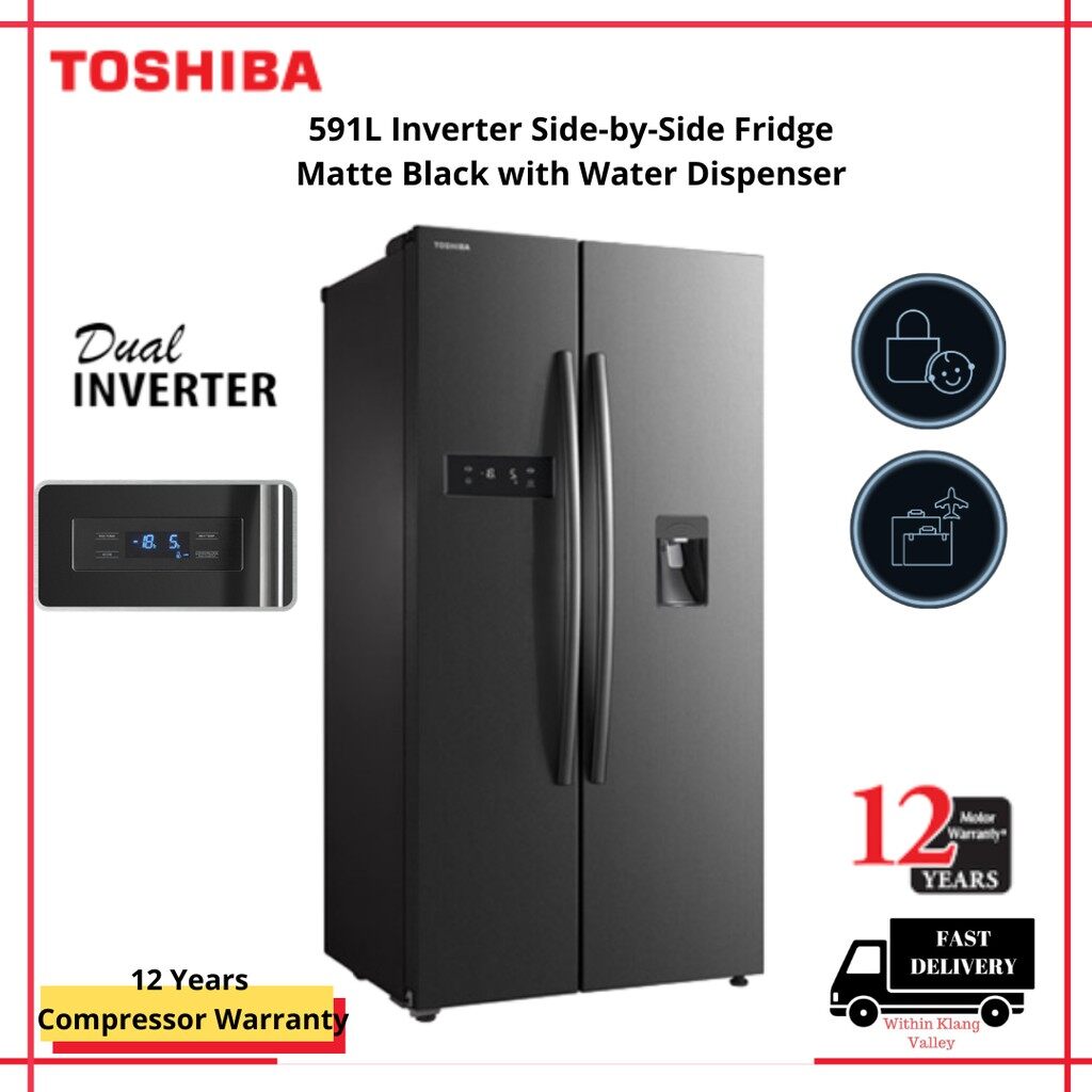 toshiba 591l side by side