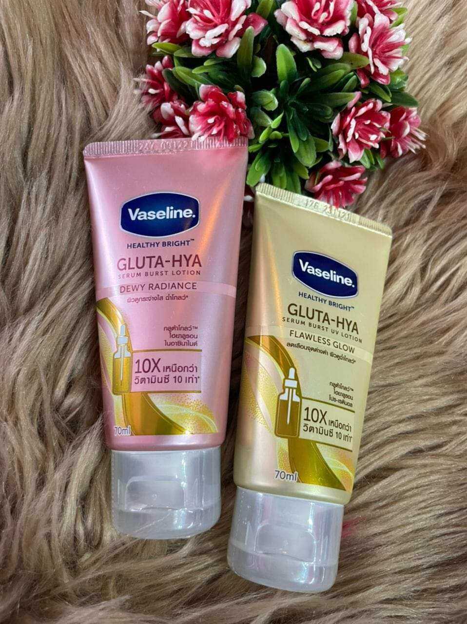 Losyen Vaseline 10x Gluta Hya 70ml Serum Burst Lotion Dewy Radiance ...