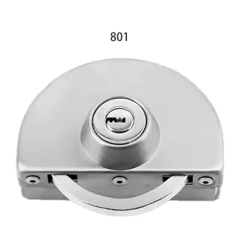 10 12mm Glass Door Lock Stainless Steel Double Bolts Swing Push