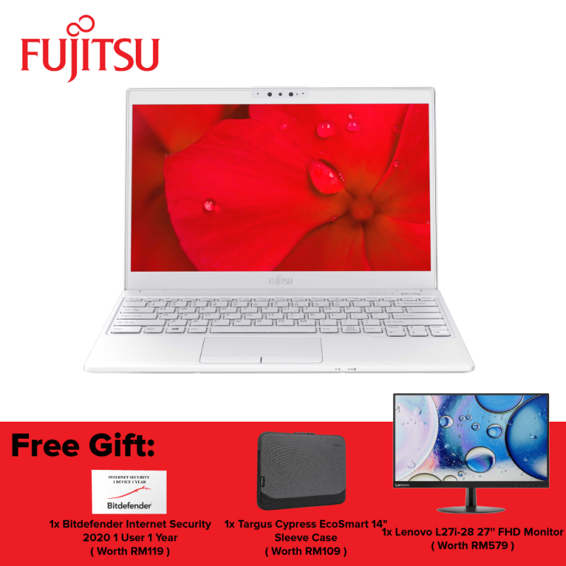 Fujitsu VLH (UH-X)-9234 13.3 FHD Laptop White ( i7-10510U, 16GB, 1TB SSD, Intel, W10 ) Malaysia