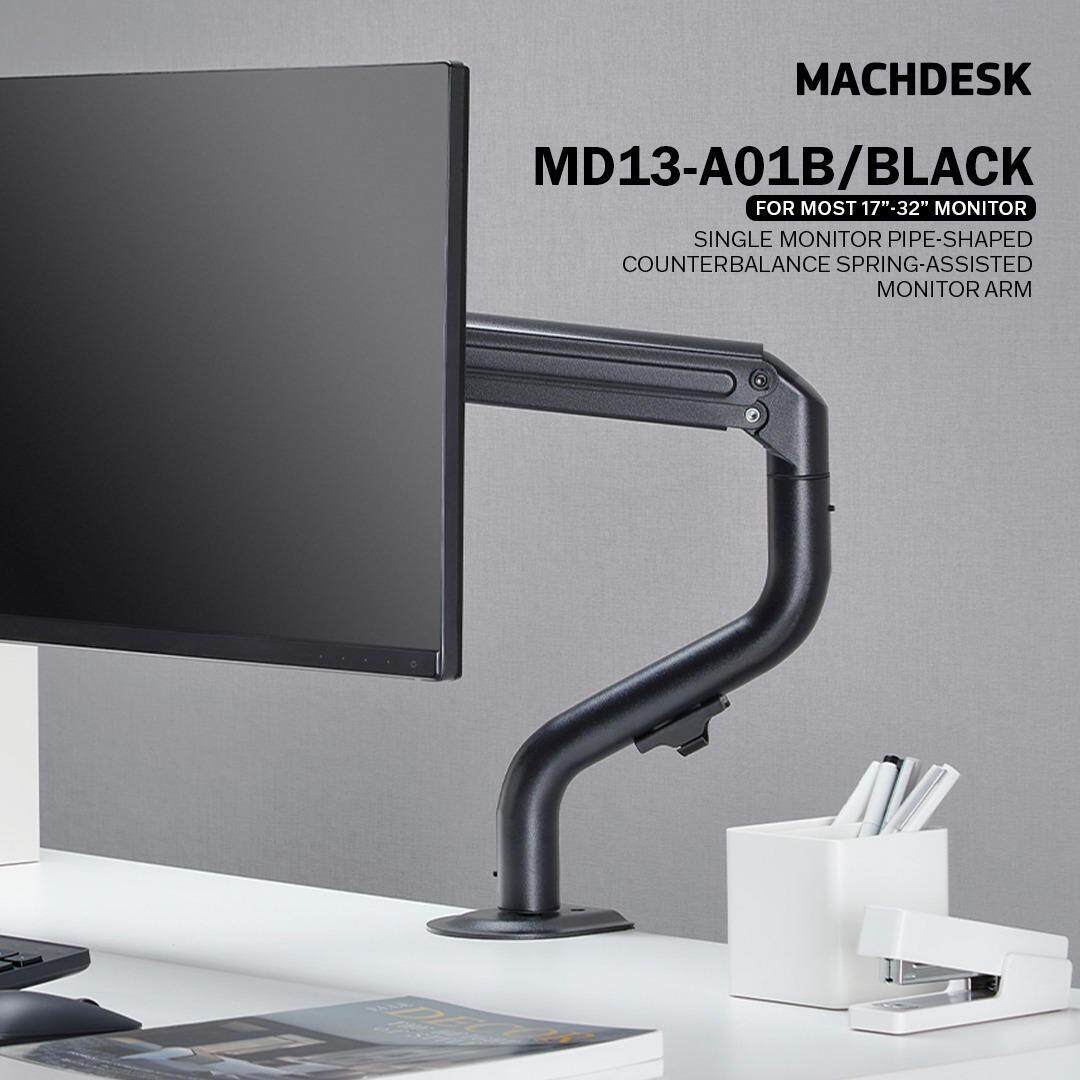  MachDesk MD13 Spring Assisted Monitor Arm [BLACK] Lazada