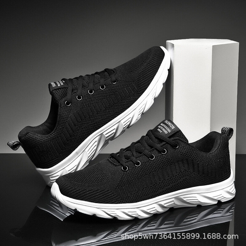 Running Shoes for Men Sports Shoes on Sale All Black Shoes for Men Jogging Shoes Fashion Sneakers Korea Style - 4