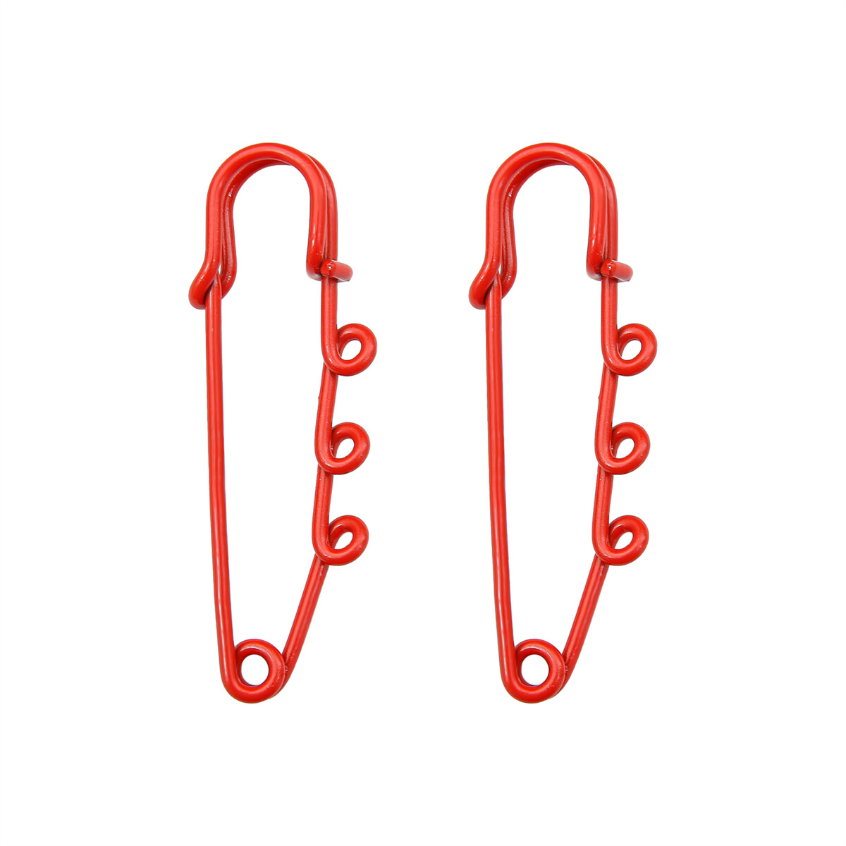 Colorful Safety Pins Brooch Blank Base Brooch Pin for Jewelry Making Decorations 50mm 3 Holes Supplies DIY Accessories