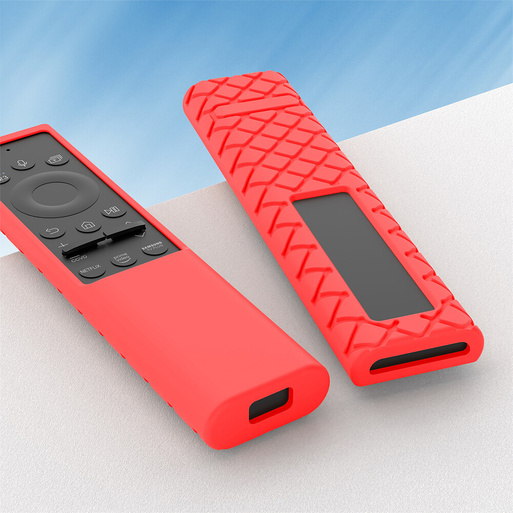 Remote Control Silicone Sleeve Battery Back Shockproof Protective Cover With Lanyard Compatible For Samsung Bn59-01363 Bn59-01357