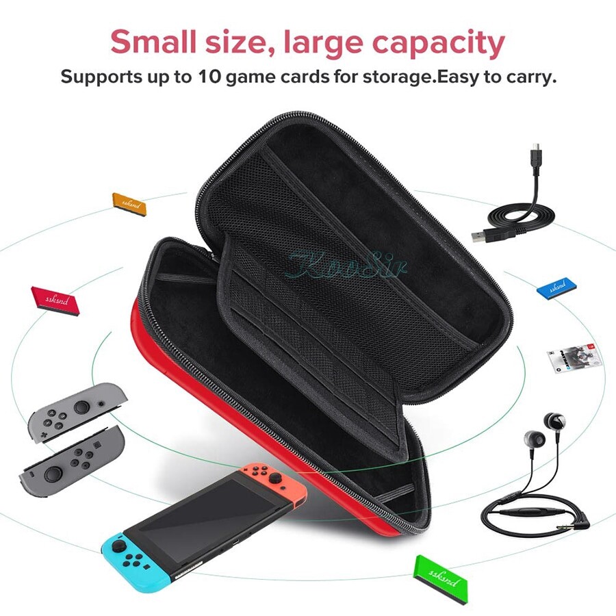 Túi Đựng Nitendo Switch ABS, Vỏ Cứng Bảng Điều Khiển Vỏ Công Tắc Bền Giá Đỡ Phụ Kiện NS