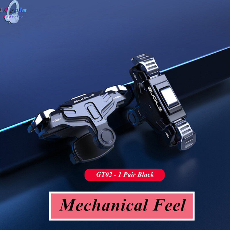 2pcs Gt02 Game Trigger Compatible For Pubg Aim Shooting Button Controller Gamepad Compatible For Iphone 13 Android