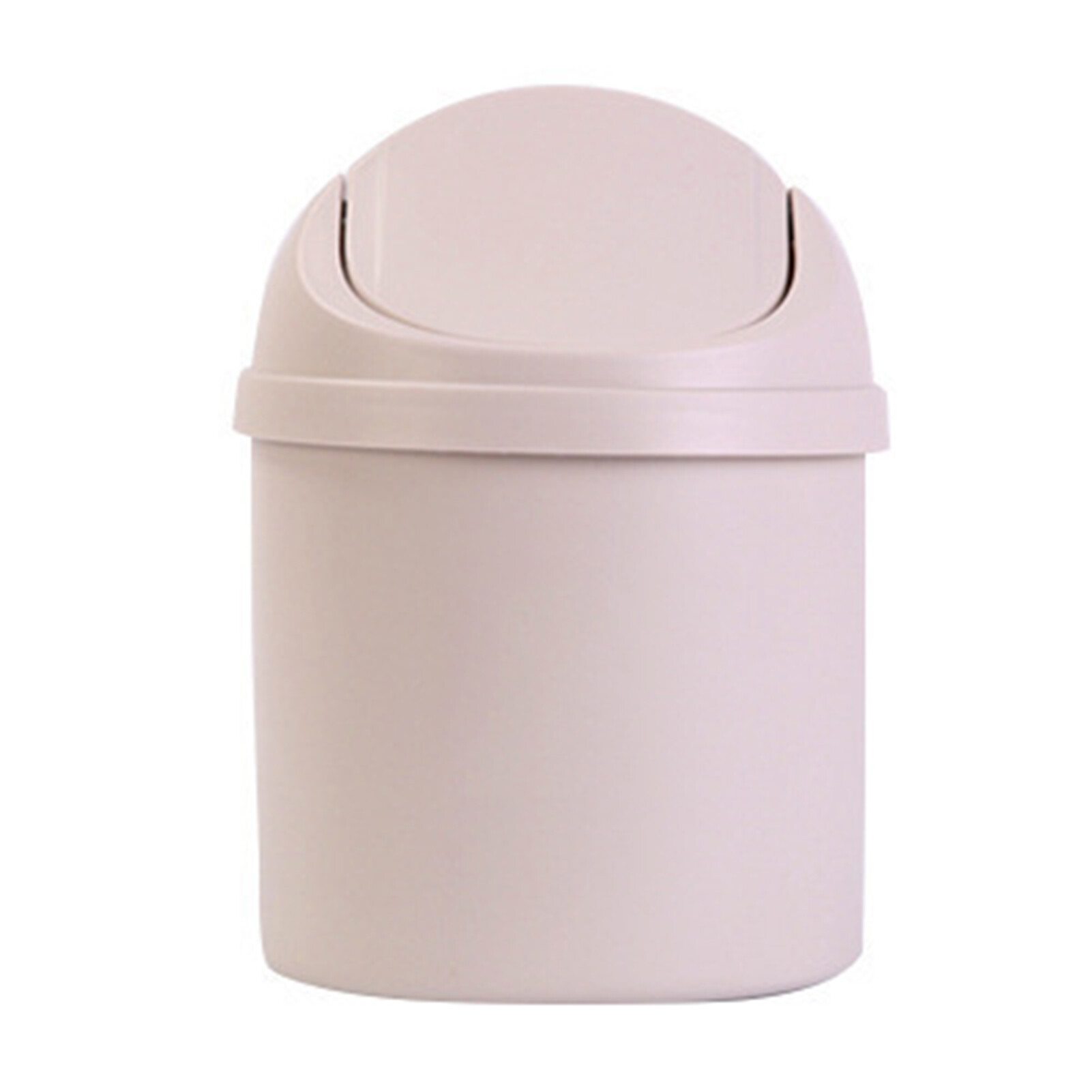 Mini Desktop Trash Can PP Compact Intimate Lid Design Trash Can for Home Kitchen Desk Bedroom Living Room
