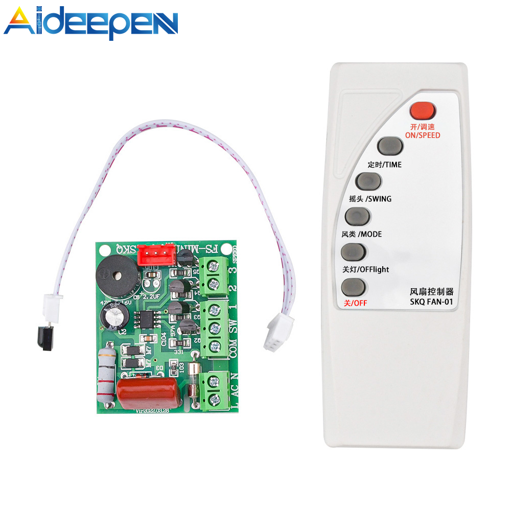Aideepen Universal Fan Remote Control Modification Board Mini Fan Circuit Board Control Motherboard Electric Fan Control Circuit Board