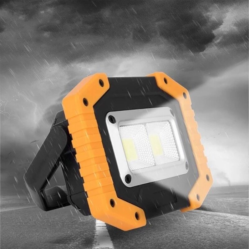 Đèn LED Làm Việc 30W 2 COB 1500LM Đèn Sạc Di Động Chống Nước Có Thể Sạc Lại Cho Cắm Trại Ngoài Trời Đi Bộ Đường Dài Sửa Chữa Xe Khẩn Cấp Và Chiếu Sáng Công Trường (Sản Phẩm Không Chứa Pin)