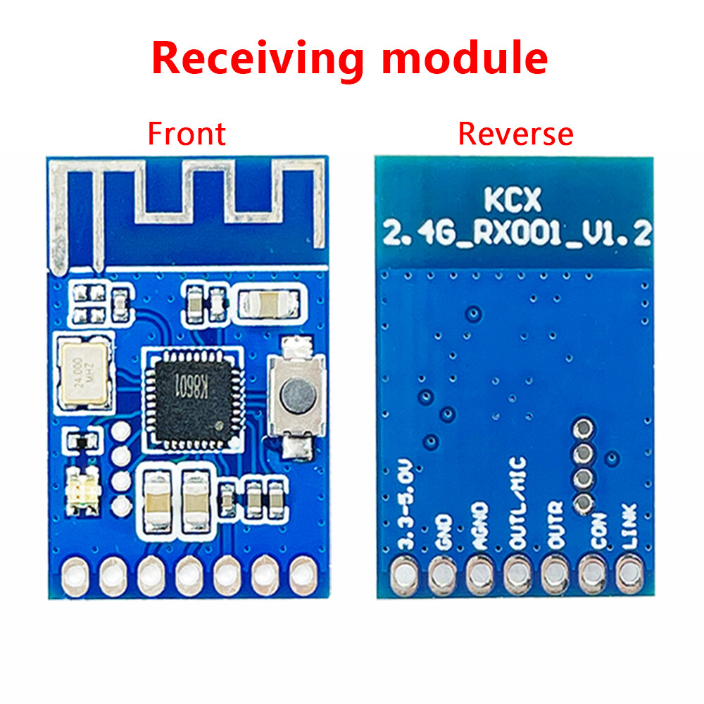 Aideepen 2.4G Wireless Microphone Audio Signal Receiving and Transmitting Module Wireless Mic Audio Signal Transceiver Module Board