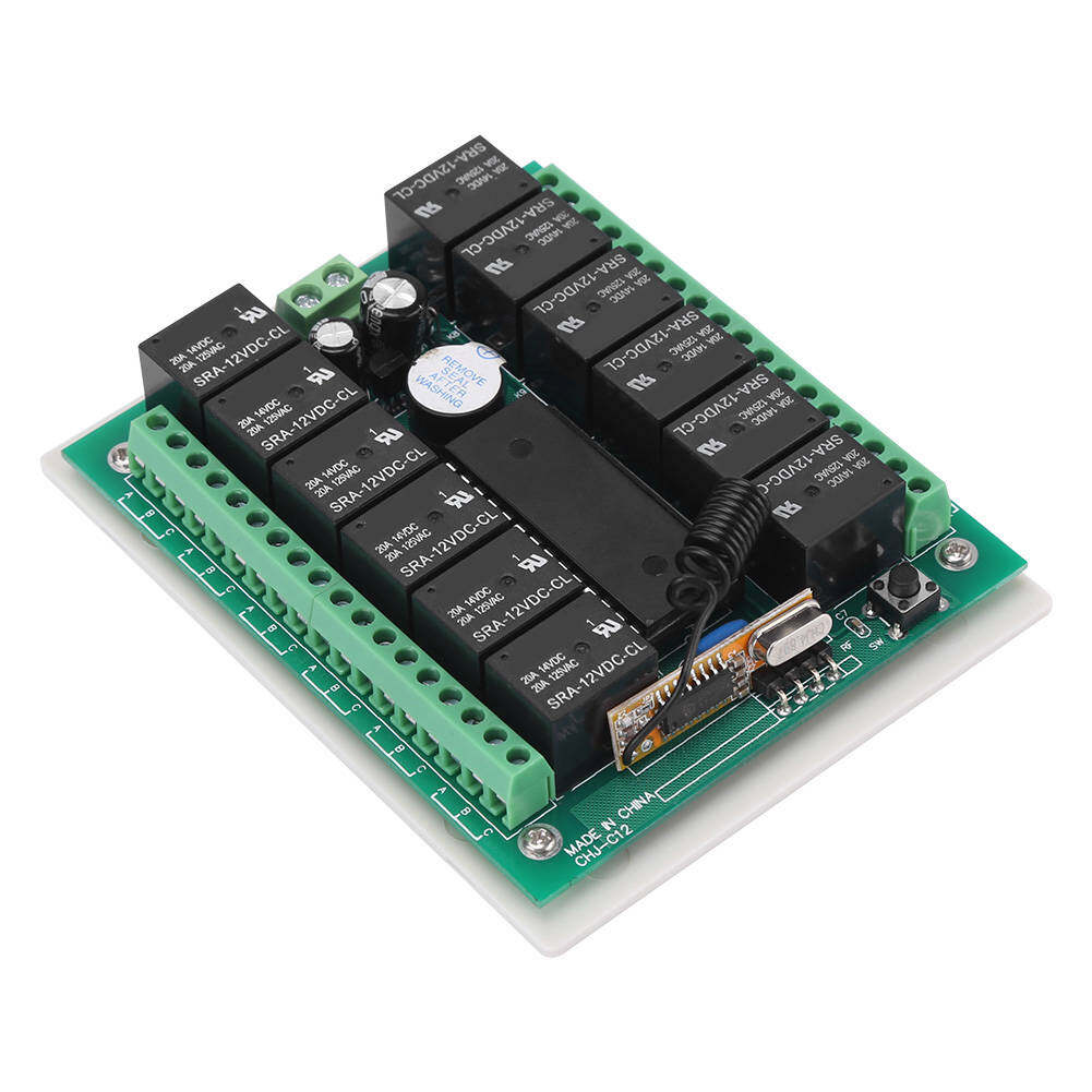DC 12V 12 kênh Relay RF chuyển đổi điều khiển từ xa Transmitter + Receiver 315Mhz Hot