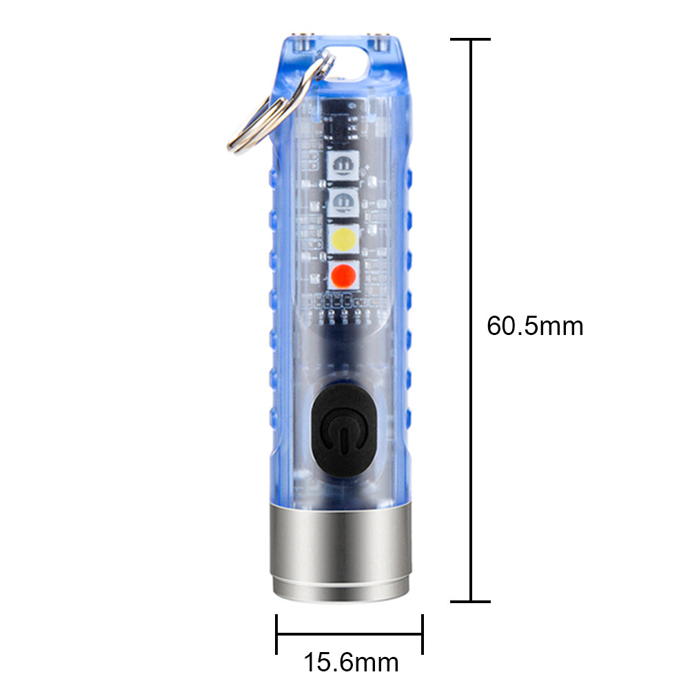 SST20 LED Keychain Flashlight Lighting 400LM Waterproof Mini Pocket Torch
