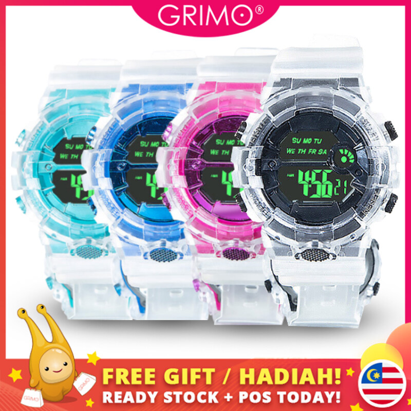 GRIMO Malaysia - Kay-den Gel Watch Strap Men Women Casual Jam Tangan Clock Pretty Cantik Lawa Gaya Digital Analog Girl Dinner Fashion Perempuan Wanita Gift Hadiah Ladies Girls Boy Travel New January 2021 ac11733 Malaysia