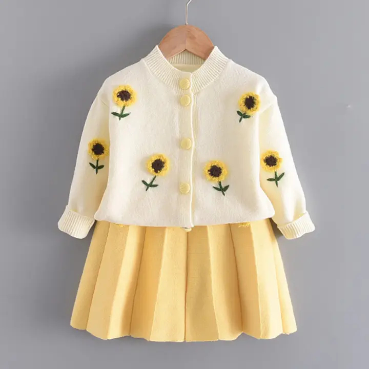 girls floral cardigan