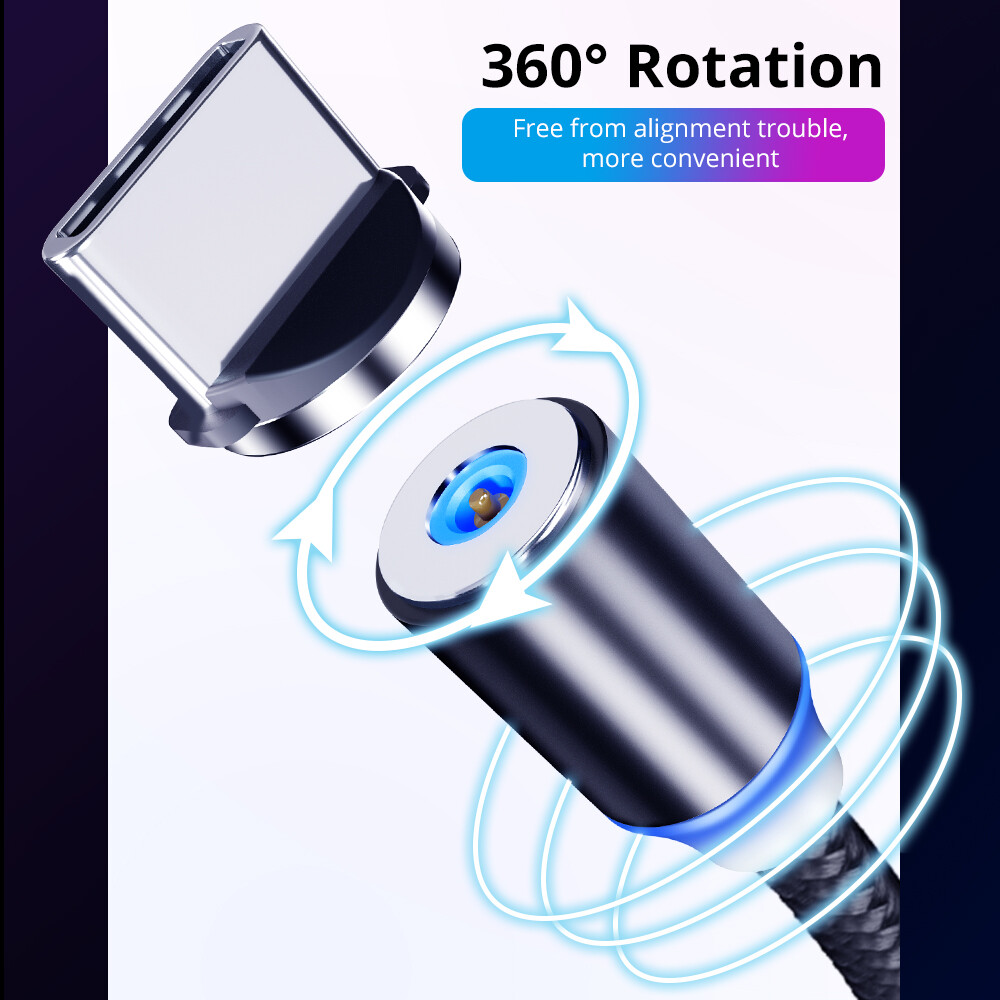 FONKEN 3 Trong 1 Cho Xiaomi Redmi Note7 Lưu Ý 8 Cáp Điện Thoại Sạc Cáp Sạc Nam Châm Loại-C Micro USB Cho LG Vivo Oppo HTC Nam Châm Dây Cáp Sạc Cho IPhone 12 6 XR X 8 Cộng Với Sạc Từ Cáp