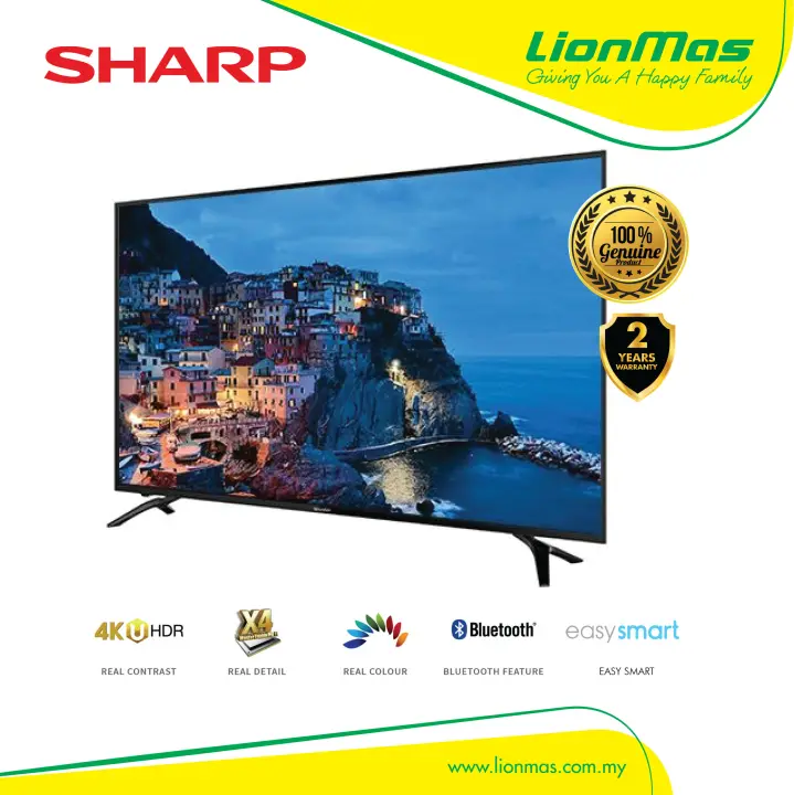 Sharp 50 Inch 4k Uhd Smart Tv 4tc50ah1x Lazada
