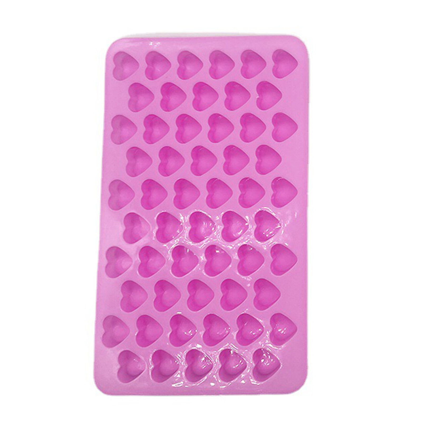 Heart-shaped Cake Mold Non-stick Chocolate Mold 55-cavity Heart-shaped Silicone Chocolate Mold Reusable Non-stick Diy Treats Supply less Than