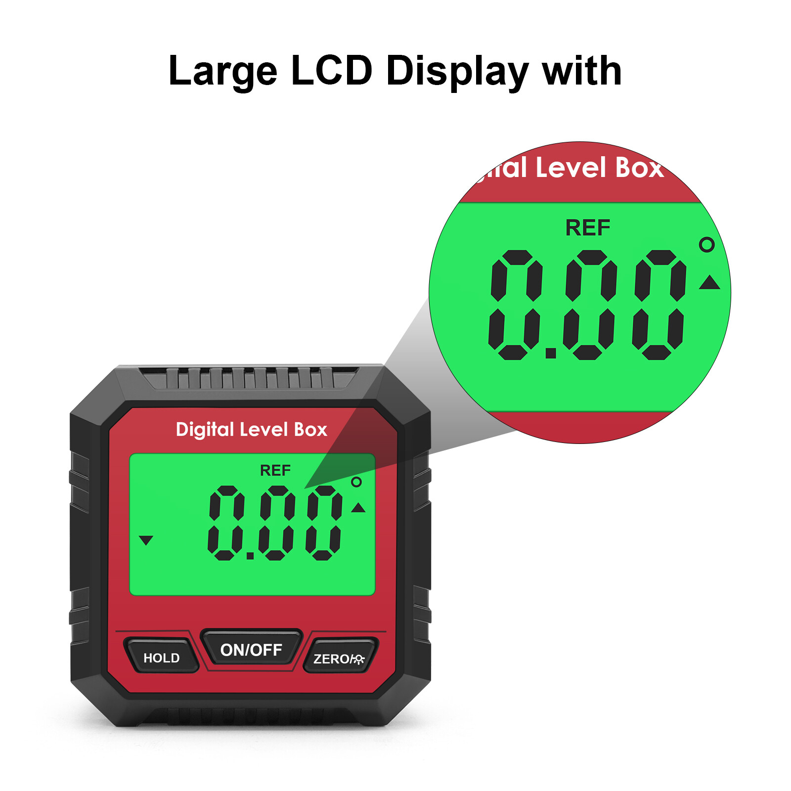 Digital Electronic Level and Angle Gauge, Angle Finder with Magnetic Base, Digital Inclinometer Angle Measuring Tool for Woodworking, Construction and Machinery